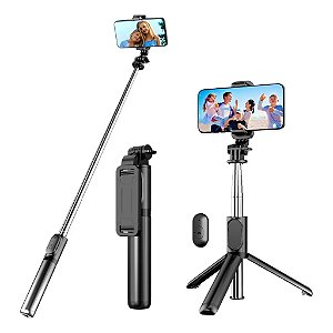 Bastão Selfie C/ Controle Bluetooth Retrátil Celular Kapbom KA-ZP105