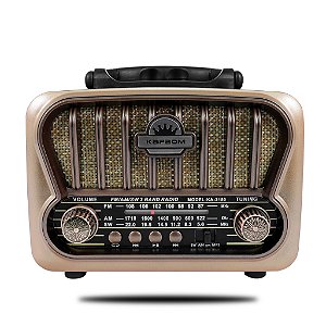 Rádio Retrô Vintage Portátil Caixa De Som Bluetooth - KA-3180