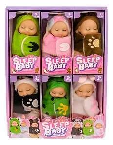 Mini Bonecas Sleep Baby Toalha Cobertor (Unidade) OK299