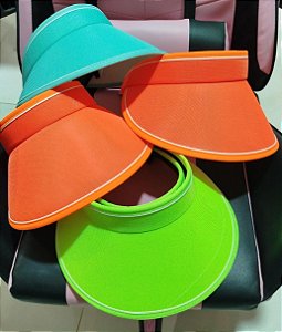 Chapéu Feminino Viseira De Sol Aba Larga Proteção UV S-0353 S-0354 S-0341