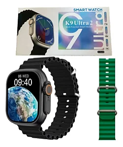 Smartwatch Khostar K9 Ultra 2 49mm Chamadas Bluetooth e Wi-Fi 2 Pulseiras K9ULTRA2