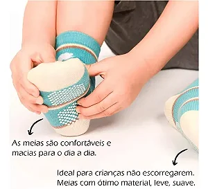 Meia Infantil antiderrapante Amorarma 8-101