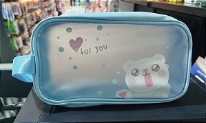 Estojo Escolar Tamanho Grande Frente Transparente 325489