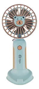 Mini Ventilador Compactável Recarregavel Com Suporte LUA437-061
