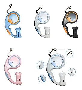 Coleira Retrátil Pet, Cachorro Cães Gatos Animais De Estimação Até 3 Metros XS-922-3M LUA006-226