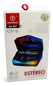 Fones De Ouvido Auricular Bluetooth Touch Luz Rgb KA-987