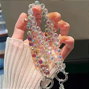 Cordão Pulceira Universal Para Celular Luxo Cristal - 768946