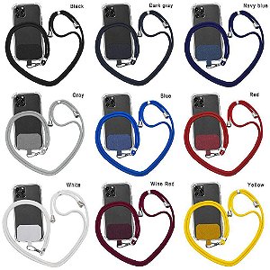 Kit Colar Cordão Alça Pulseira Para Celular Cor Inteira 758844