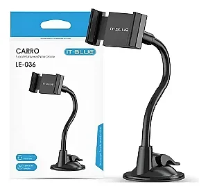 Suporte Celular Veicular It- Blue Le-036 Ajustável 360° Preto