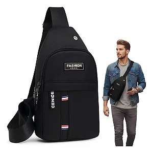 Mochila Transversal Masculina Pochete De Ombro