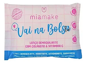 Lenço Demaquilante Colágeno+vitamina C Mia Make De Bolsa