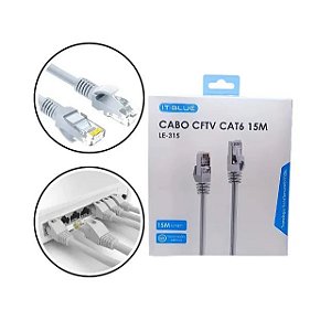 Cabo De Rede RJ45 CAT6 1000Mbps 5M  IT.BLUE  LE-315
