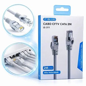Cabo De Rede RJ45 CAT6 1000Mbps 2M  IT.BLUE  LE-311