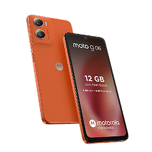 Smartphone Moto G06, 128 GB, 4 GB + 4 GB RAM Boost - Laranja