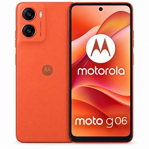 Smartphone Moto G06, 128 GB, 4 GB + 4 GB RAM Boost - Laranja