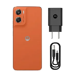 Smartphone Moto G06, 128 GB, 4 GB + 4 GB RAM Boost - Laranja