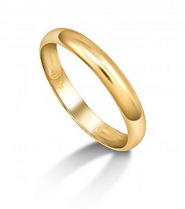 Aliança Dourado Aço Inoxidavel 316L Fino