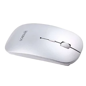 Mouse Sem Fio Recarregável MS-42WBH Branco