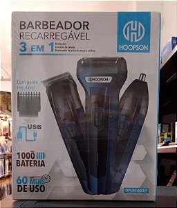 Barbeador Elétrico Portátil Recarregável DPLM-002H