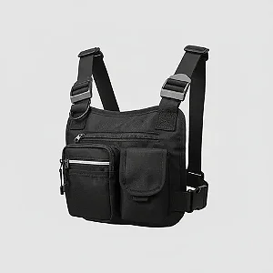 Pochete Peitoral Impermeável Esportivo Unissex  - Preto 777
