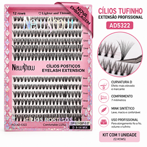 Cílios Tufinho Extensão Profissional New Show
