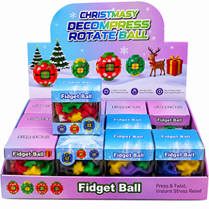 Fidget Ball Natalino – Bola Antiestresse Rotativa FIDGET-BALL