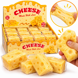 Squishy Cheese Made With Love – Brinquedo Antiestresse