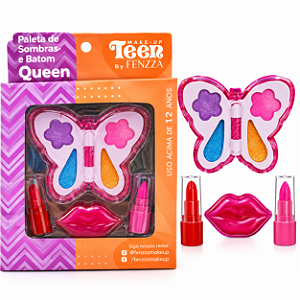 Paleta de Sombras e Batom Queen – Make-Up Teen by Fenzza SKV12011156