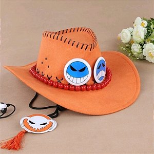 Compra online de One Piece Portgas D Ace Chapéu Anime Cosplay