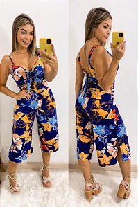 Macacao pantacourt floral
