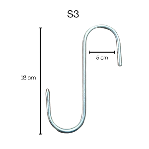 Gancho Para Açougue Frigorífico S3 12Un
