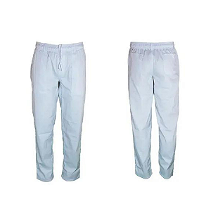 CALÇA BRIM BRANCO TAM. G (46 - 48 ) COM BOLSO VERSO