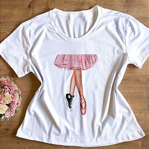 T-Shirt - Bailarina Tênis