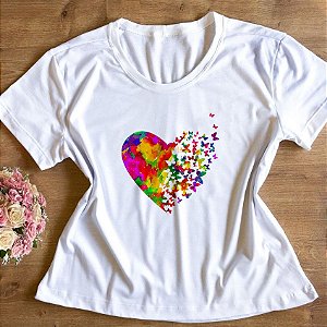T-Shirt - Coração Borboleta