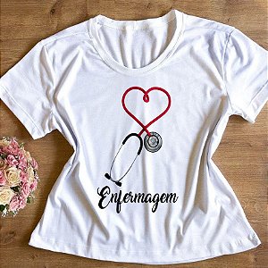 T-Shirt - Enfermagem - Estetoscópio