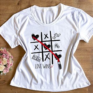T-Shirt - Jogo da Velha - Love