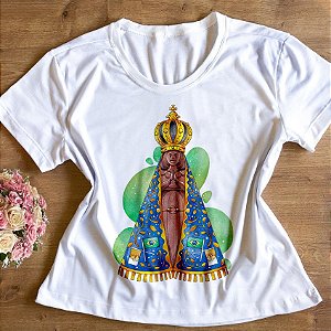 T-Shirt - Nossa Senhora Aparecida Aquarela