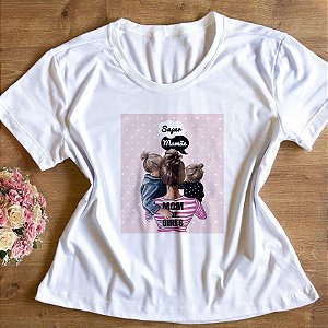 T-Shirt - Super Mãe Meninas