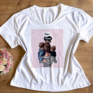 T-Shirt - Super Mãe Meninos