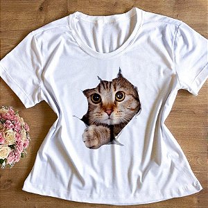 T-Shirt - Gatinho Curioso