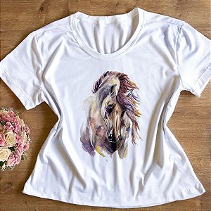 T-Shirt - Cavalo Aquarela