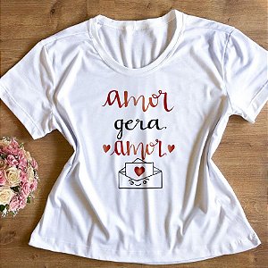 T-Shirt - Amor gera Amor - Cartinha