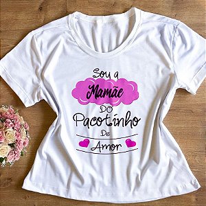 T-Shirt - Pacotinho de Amor - Mamãe Menina