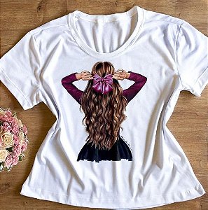 T-Shirt - Laço Rosa