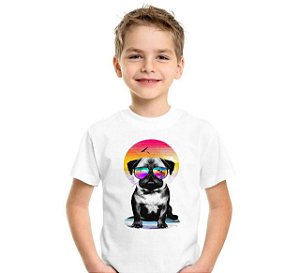 Infantil Masculina - Pug Óculos