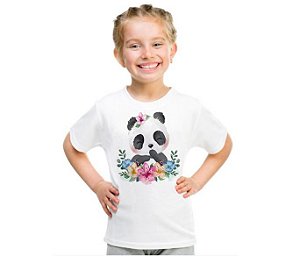 Infantil Feminina - Panda Floral
