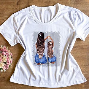 T-Shirt - Mãe e Filha Coracão