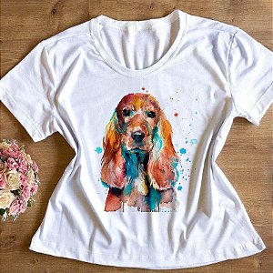 T-Shirt - Dog Aquarela
