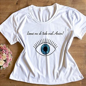 T-Shirt - Olho Grego - Livrai-me do Mal