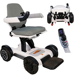 Cadeira Rodas Motorizada Robótica Dobravel Smart com Controle por App - Dellamed Spacemed